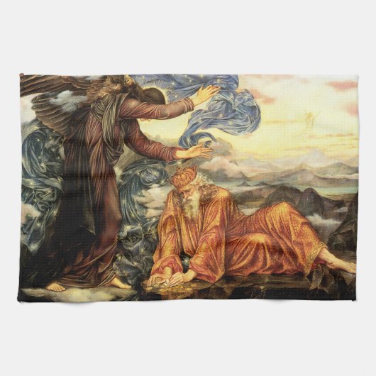 Earthbound by Evelyn De Morgan, Victoriaans kunst Theedoek (Horizontaal)