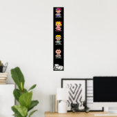 Earthbound - Karakters Poster (Thuiskantoor)