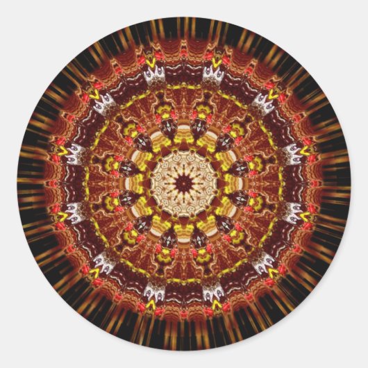 EarthBurst-Sticker Ronde Sticker (Voorkant)