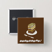 EARTHCAKE! VIERKANTE BUTTON 5,1 CM (Voorkant /achterkant)