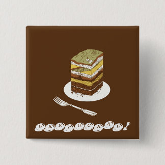EARTHCAKE! VIERKANTE BUTTON 5,1 CM