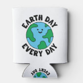 EarthDay Alledaags milieuvriendelijk pictogram Hap Blikjeskoeler (Achterkant)