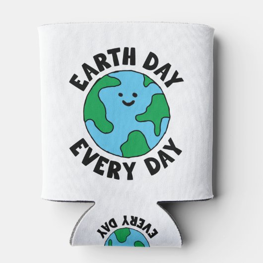 EarthDay Alledaags milieuvriendelijk pictogram Hap Blikjeskoeler (Achterkant)
