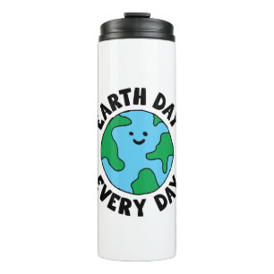 EarthDay Alledaags milieuvriendelijk pictogram Hap Thermosbeker