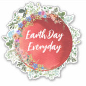 EarthDay Alledaagse Sticker (Voorkant)