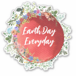EarthDay Alledaagse Sticker