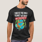 Earthday Save Our Planet Environmentalist T-shirt (Voorkant)
