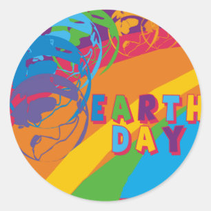 Earthday T Shirten en geschenken Ronde Sticker