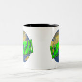 Earthday T Shirten en Gifts Tweekleurige Koffiemok (Center)