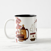 Earthen Brown Mud Teapot Aftermiddag High Tea Part Tweekleurige Koffiemok (Links)