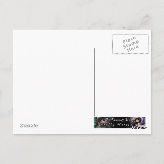 Earthen Dusk Fantasy Fairy Briefkaart (Achterkant)