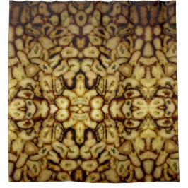 Earthen Green Gold Quartz Agates Douchegordijn