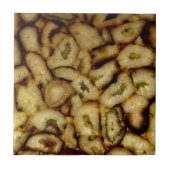 Earthen Green Quartz Agates Tegeltje (Voorkant)