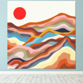 Earthen Majesty Canvas Afdruk (Insitu (Houten vloer))