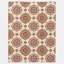 Earthen Radiance Mandala Fleece Deken