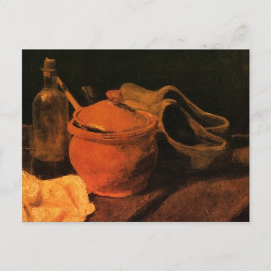 Earthenware, Bottle and Clogs van Vincent van Gogh Briefkaart (Voorkant)