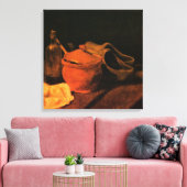 Earthenware, Bottle and Clogs van Vincent van Gogh Canvas Afdruk (Insitu (Woonkamer))