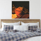 Earthenware, Bottle and Clogs van Vincent van Gogh Canvas Afdruk (Insitu (Slaapkamer))