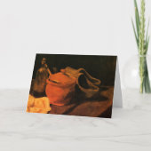 Earthenware, Bottle and Clogs van Vincent van Gogh Kaart (Voorkant)