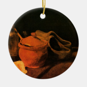 Earthenware, Bottle and Clogs van Vincent van Gogh Keramisch Ornament