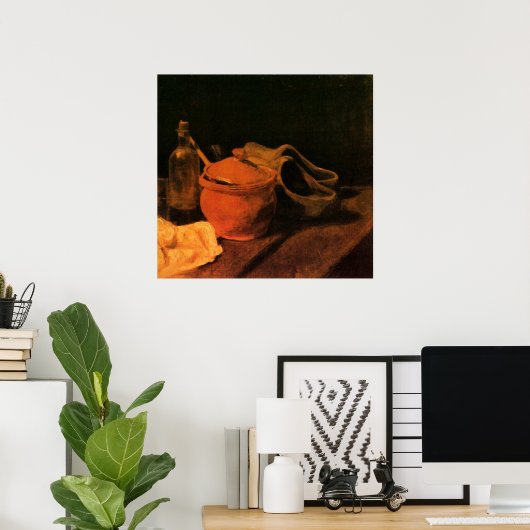 Earthenware, Bottle and Clogs van Vincent van Gogh Poster (Thuiskantoor)