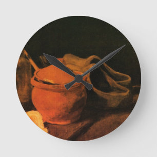 Earthenware, Bottle and Clogs van Vincent van Gogh Ronde Klok