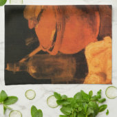 Earthenware, Bottle and Clogs van Vincent van Gogh Theedoek (Gevouwen)