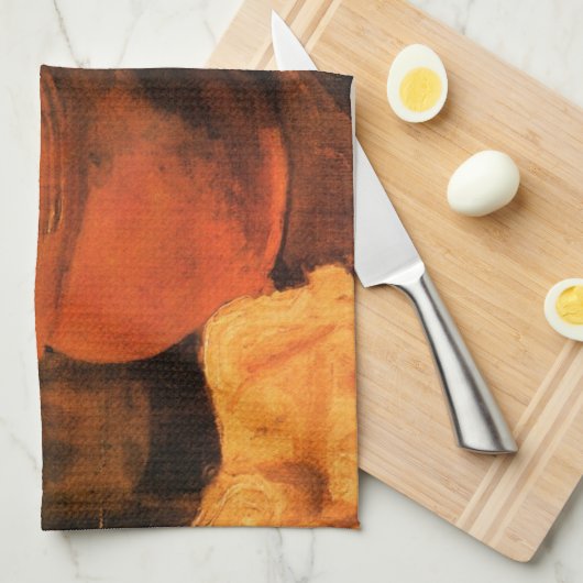 Earthenware, Bottle and Clogs van Vincent van Gogh Theedoek (Quarter Fold)