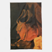 Earthenware, Bottle and Clogs van Vincent van Gogh Theedoek (Verticaal)