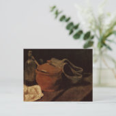Earthenware, Bottle and Clogs, Vincent van Gogh Briefkaart (Staand voorkant)