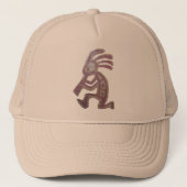 Earthenware Kokopelli Trucker Pet (Voorkant)