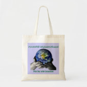EarthHands, vreedzaam organisch planet... Tote Bag (Voorkant)
