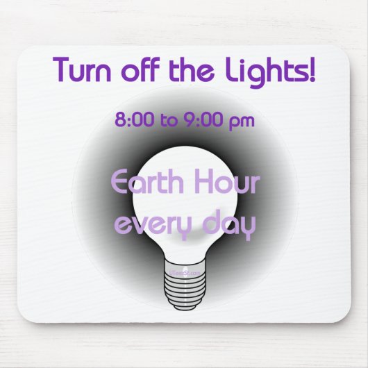 EarthHour4 Muismat (Voorkant)