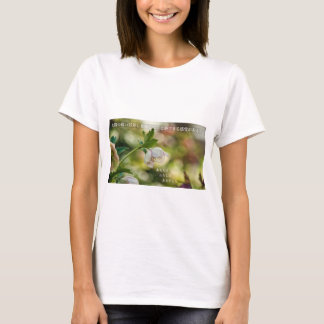Earthlight and Healing Japanese Flowers and Poetry T-shirt
