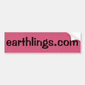 Earthlings.com Bumpersticker (Voorkant)