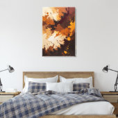 Earthly Harmony - getextureerde Abstracte olieverf Canvas Afdruk (Insitu (Slaapkamer))