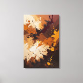 Earthly Harmony - getextureerde Abstracte olieverf Canvas Afdruk (Voorkant)