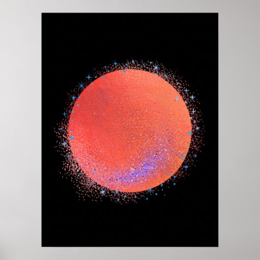 earthly orange star poster (Voorkant)