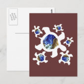 Earthly Turtles Briefkaart (Voorkant / Achterkant)