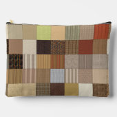 Earthly Wooded Tile Print Cosmetic Bag Etui (Voorkant)