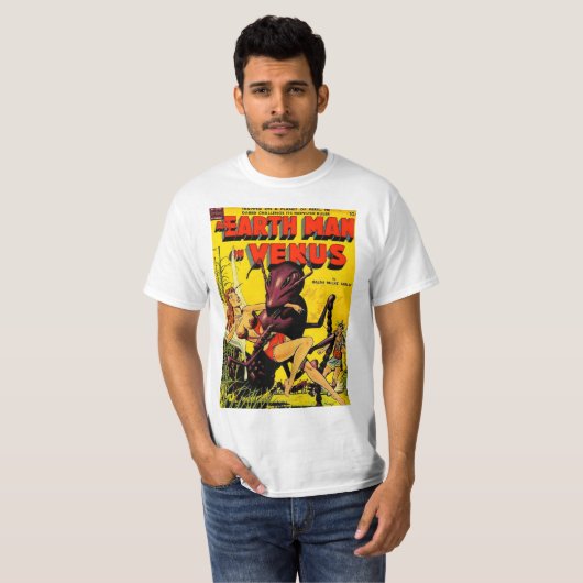 Earthman op Venus T-shirt (Voorkant volledig)