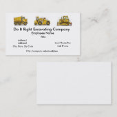 Earthmover Construction Business Cards Visitekaartje (Voorkant / Achterkant)