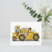 Earthmover Construction Post Card Briefkaart (Staand voorkant)