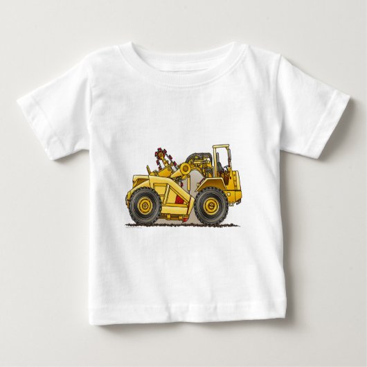 Earthmover Scraper Baby T-Shirt (Voorkant)