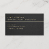 Earthmoving Services Professional Visitekaartje (Achterkant)