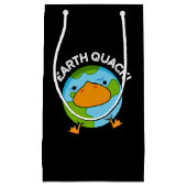 Earthquack Funny Aardbeving Pun Dark BG Klein Cadeauzakje (Voorkant)