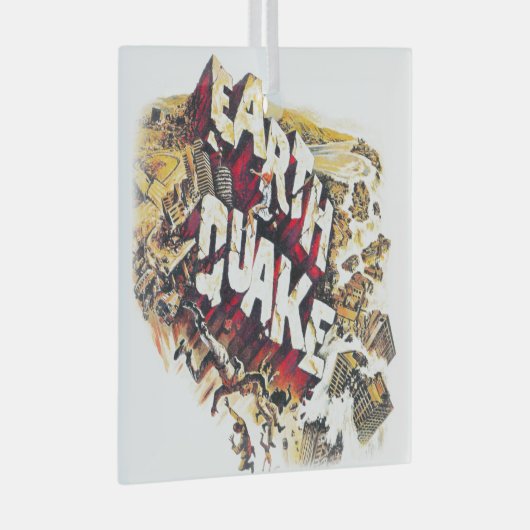 EARTHQUAKE Glass Ornament (Voorkant Rechts)