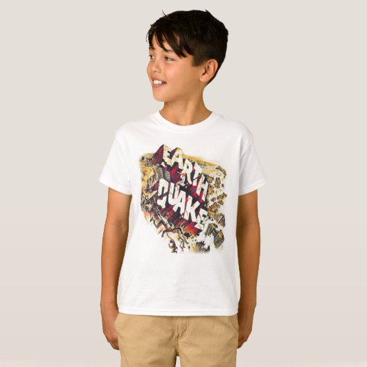 EARTHQUAKE Kinder T-Shirt (Voorkant volledig)