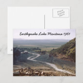 Earthquake Lake Slide Montana 1961 Briefkaart (Voorkant / Achterkant)