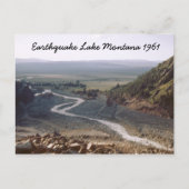 Earthquake Lake Slide Montana 1961 Briefkaart (Voorkant)